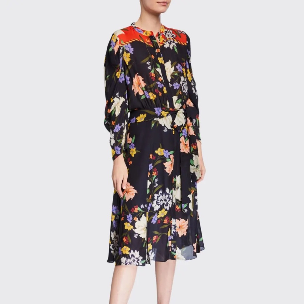 KOBI HALPERIN‎ Leila Floral Midi Dress